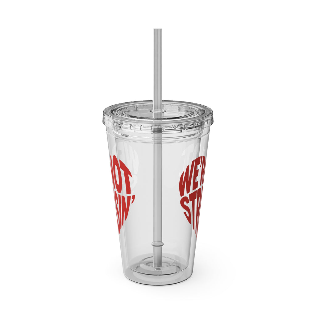 We're Not Stressin' Heart Tumbler