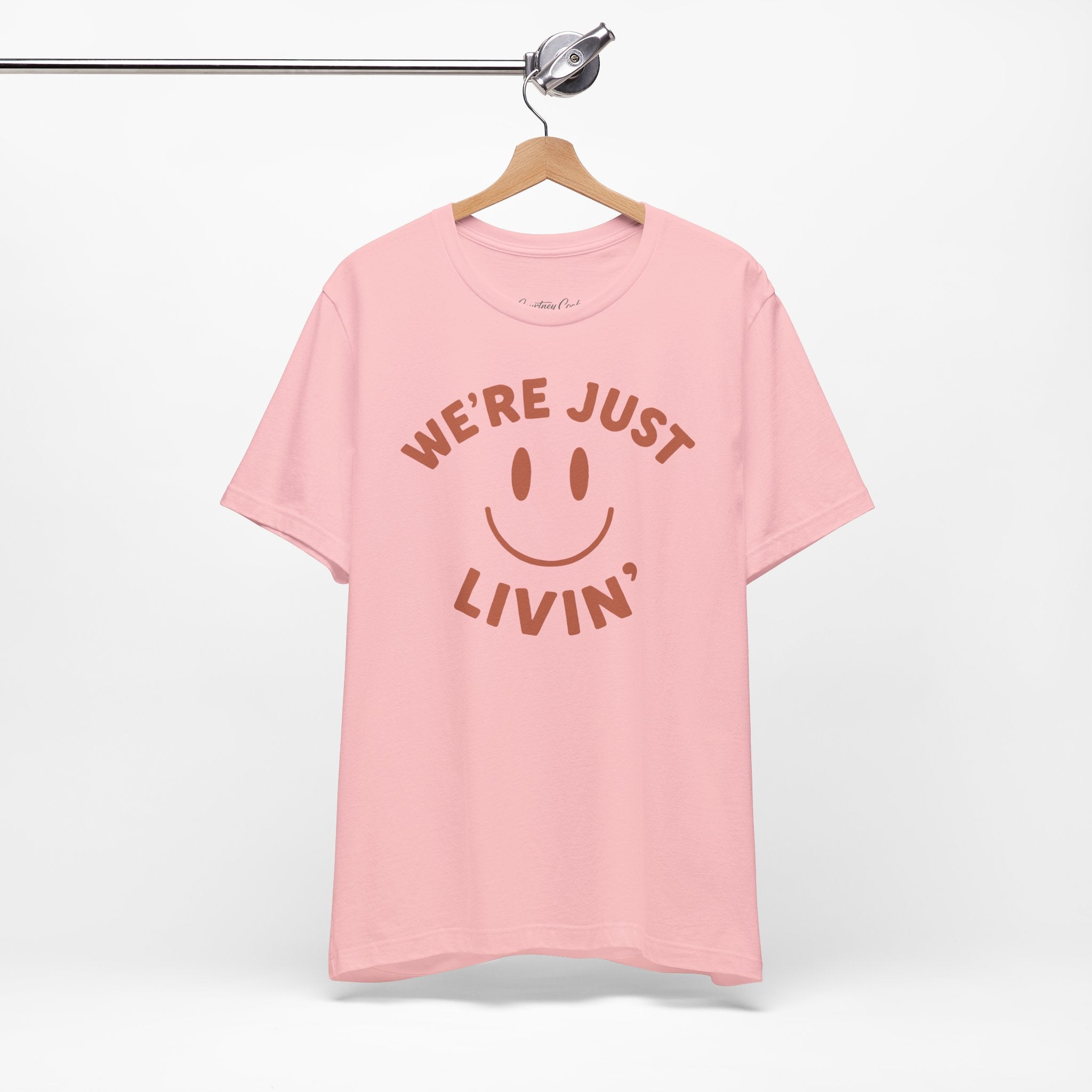 (Adults) We're Just Livin' Smiley T-Shirt
