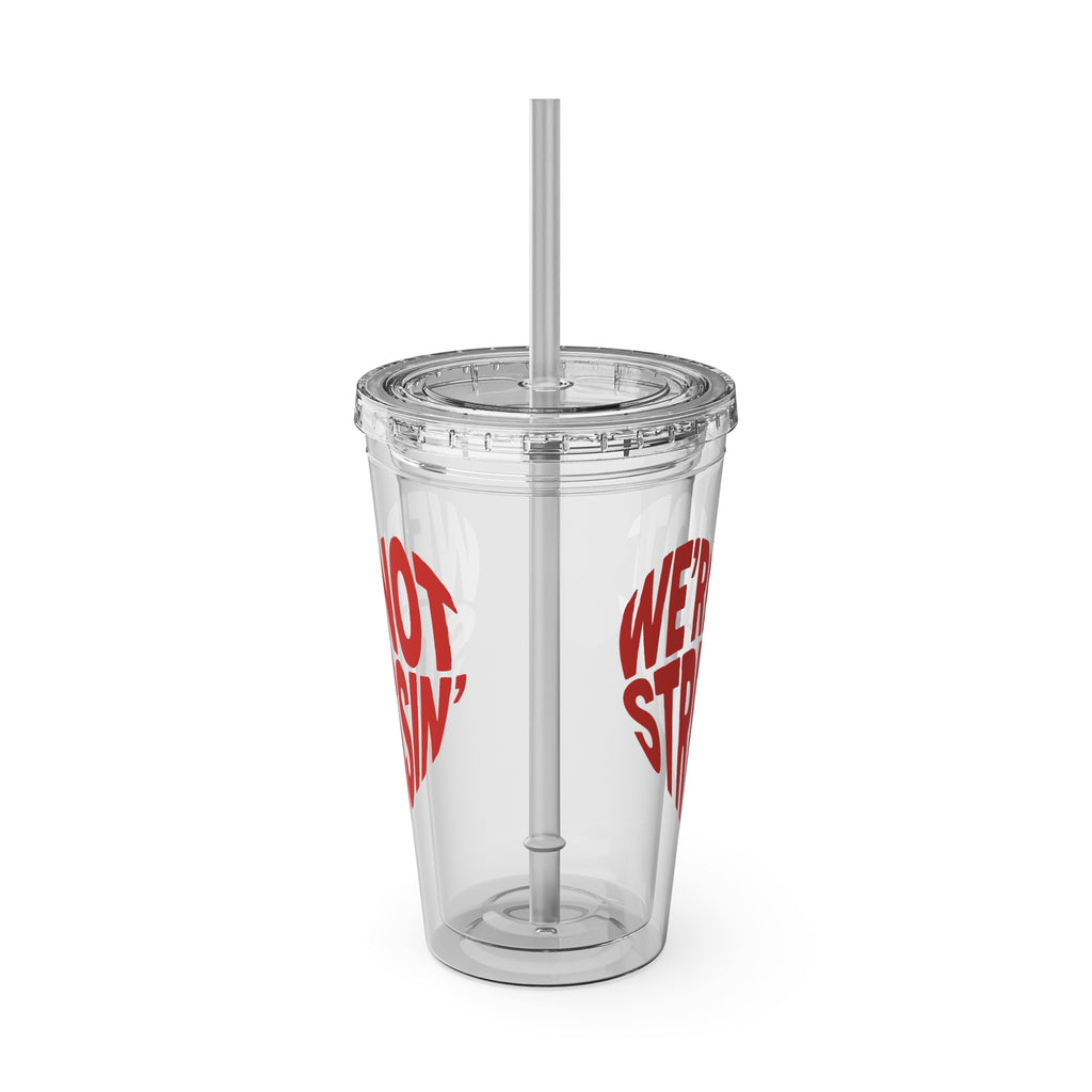 We're Not Stressin' Heart Tumbler
