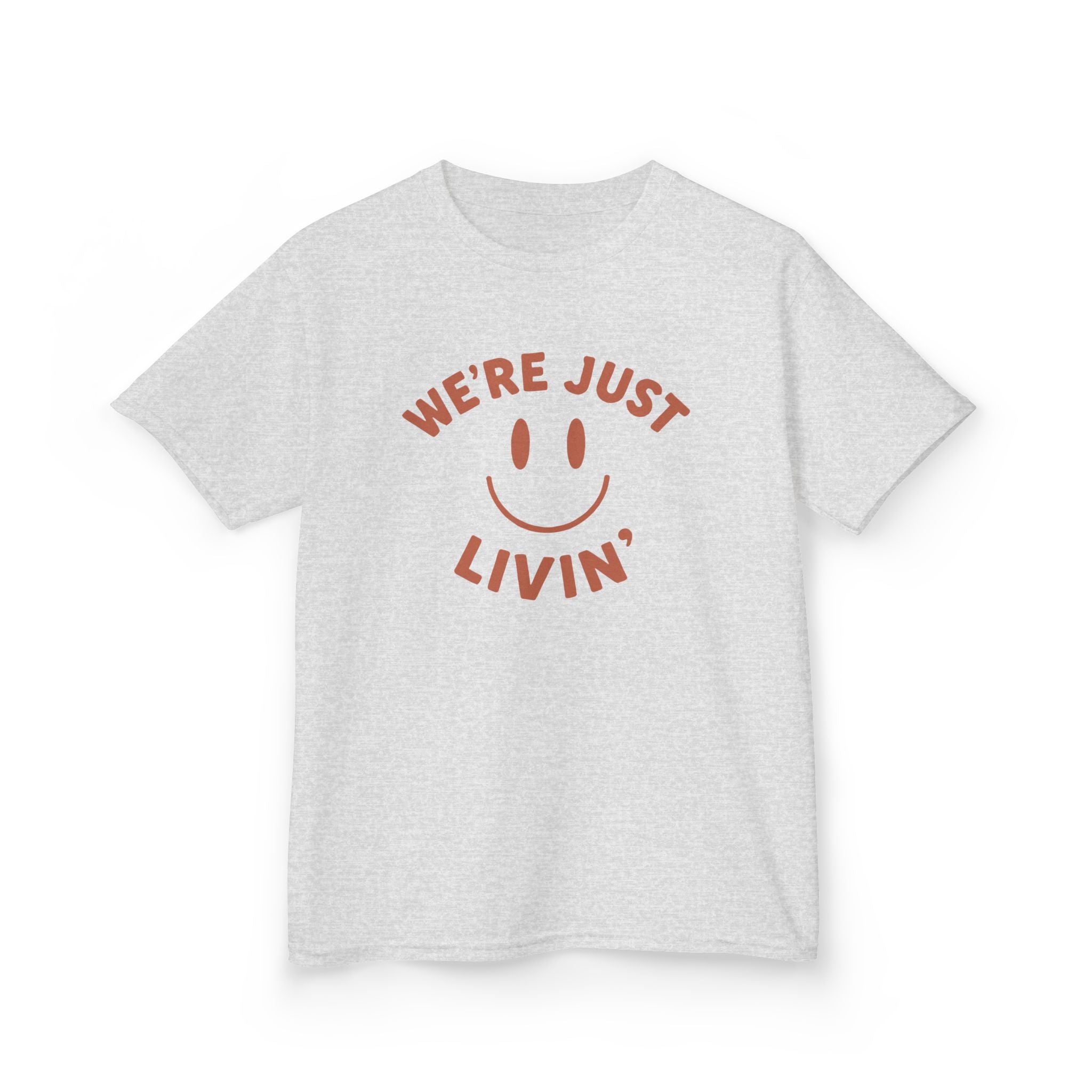 (Kids) We're Just Livin' Smiley T-Shirt