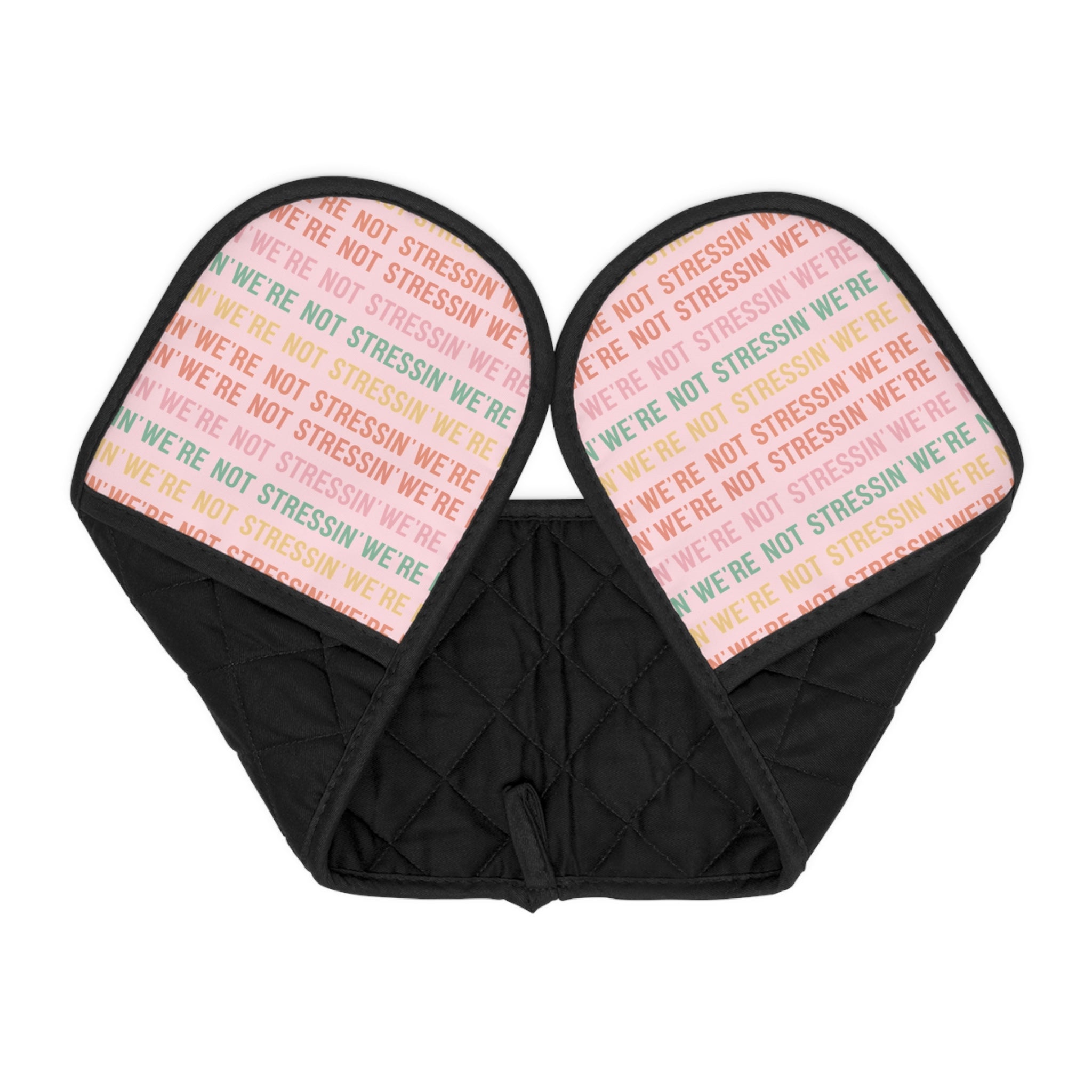 We're Not Stressin' Oven Mitts