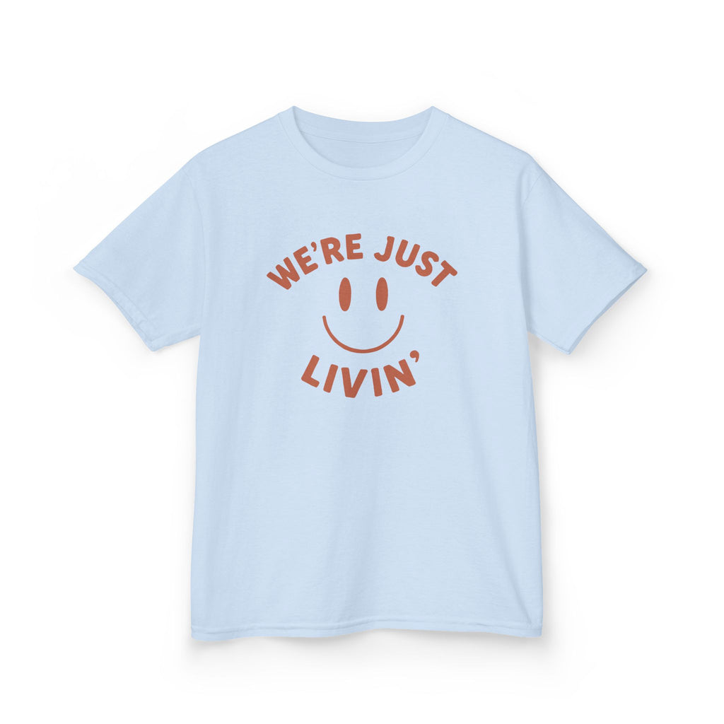 (Kids) We're Just Livin' Smiley T-Shirt